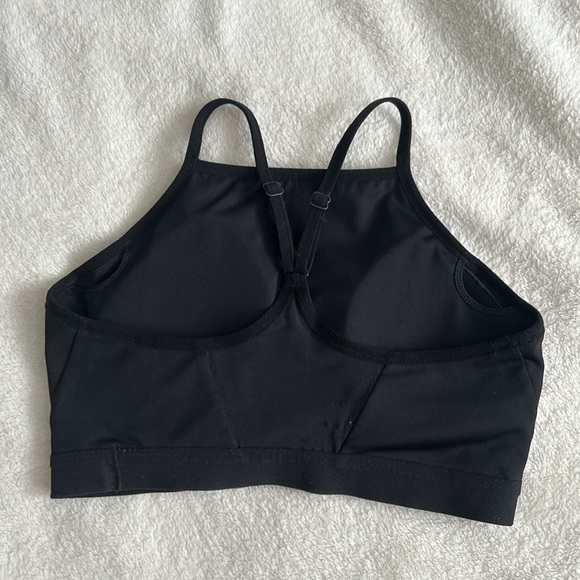 Nike Dri-Fit High Neck Racer Back Sports Bra Black - Picture 4 of 10